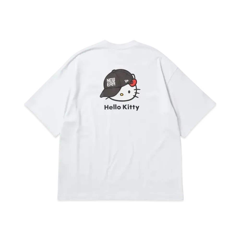 NEW ERA x HELLO KITTY Short Sleeve Oversized Cotton T-Shirt Cap "White"