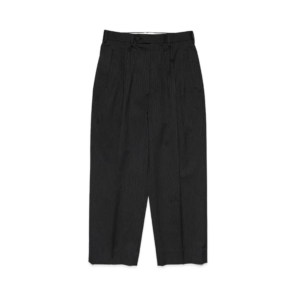 COMME des GARCONS HOMME Wool Ester Herringbone Pants "Black"