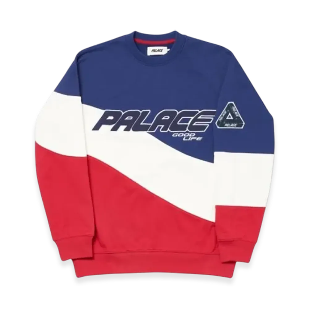 PALACE Sign Das Waver Crew "Blue White"