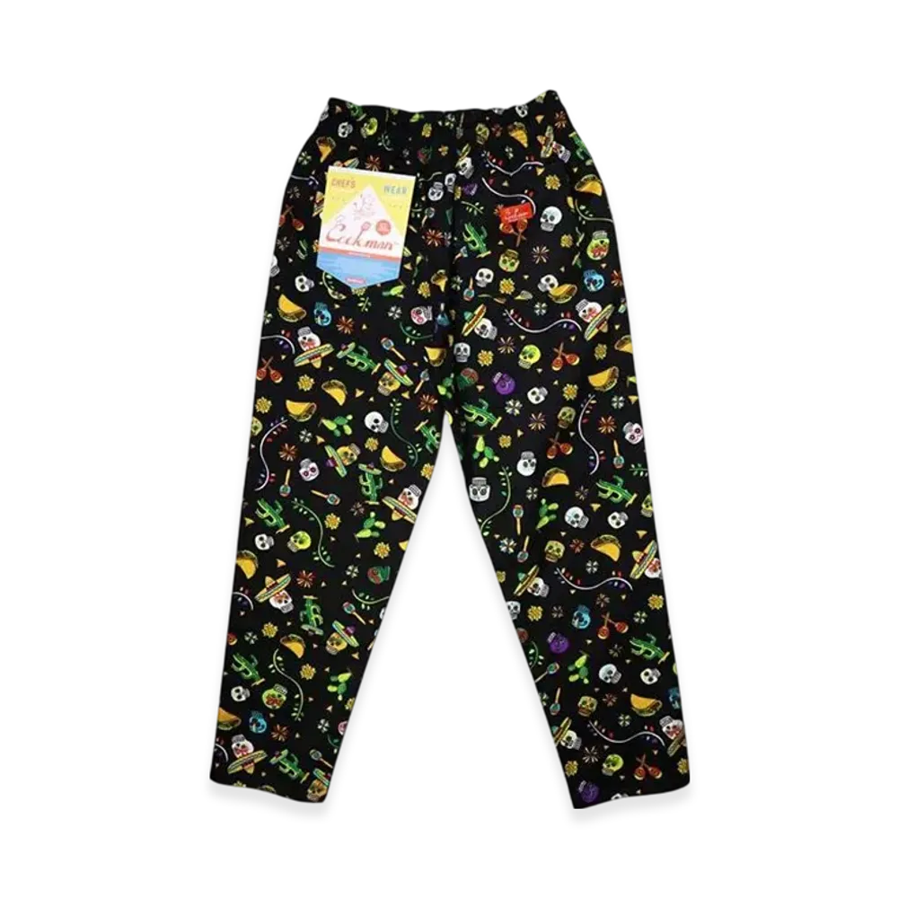 COOKMAN Chef Pants Big Size "Mexico/Black"