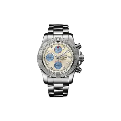 BREITLING AVENGER II MOTHER OF PEARL SKY "White"