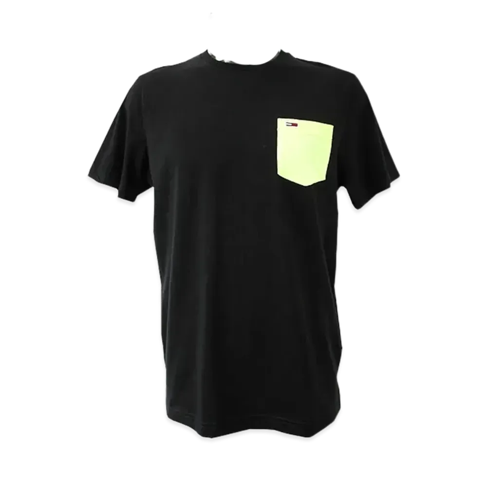 TOMMY JEANS Contrast Pocket T-Shirt Short Sleeves "Black"