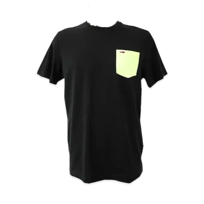 TOMMY JEANS Contrast Pocket T-Shirt Short Sleeves "Black"