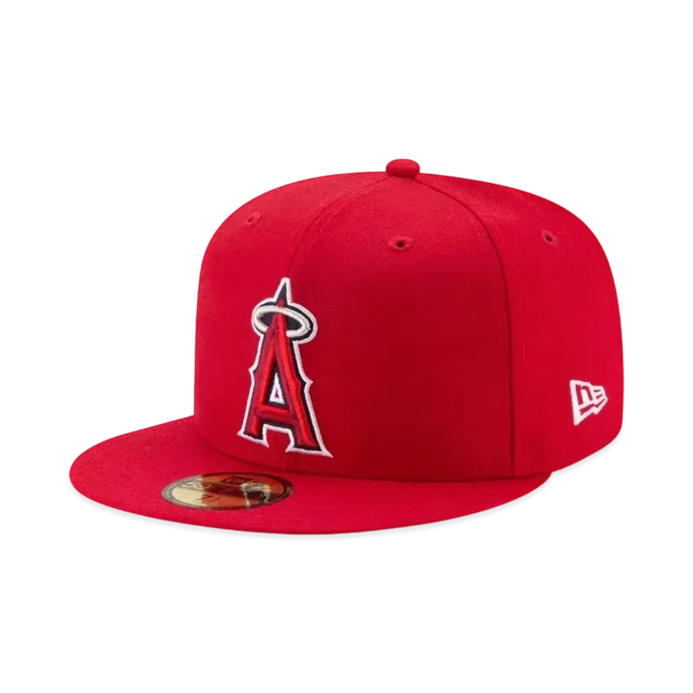 NEW ERA 59FIFTY LOS ANGELES ANGELS GAME AUTHENTIC COLLECTION ON-FIELD FITTED HAT "Red"