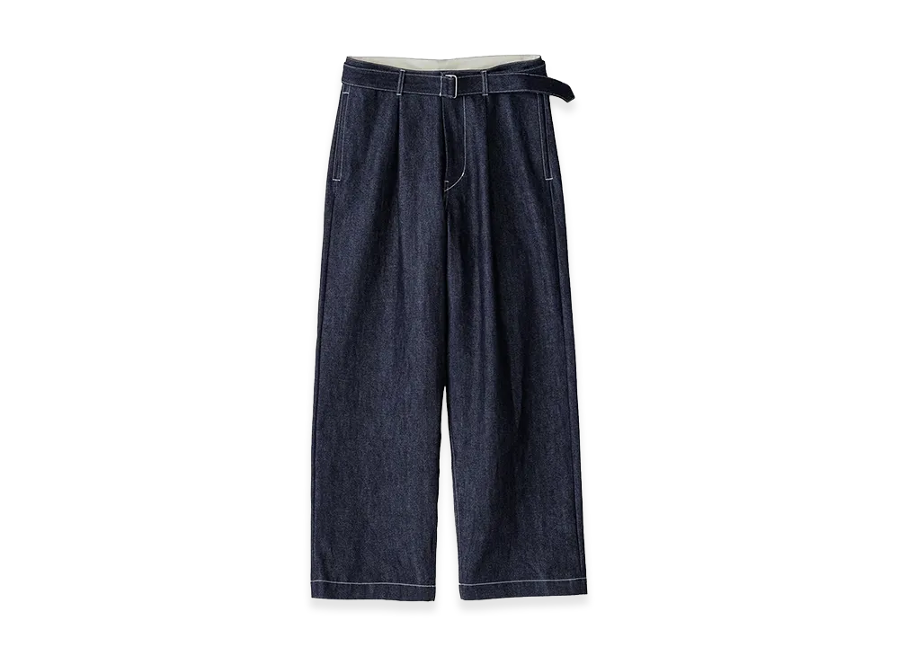 Graphpaper Selvage Denim Belted Pants "Indigo"