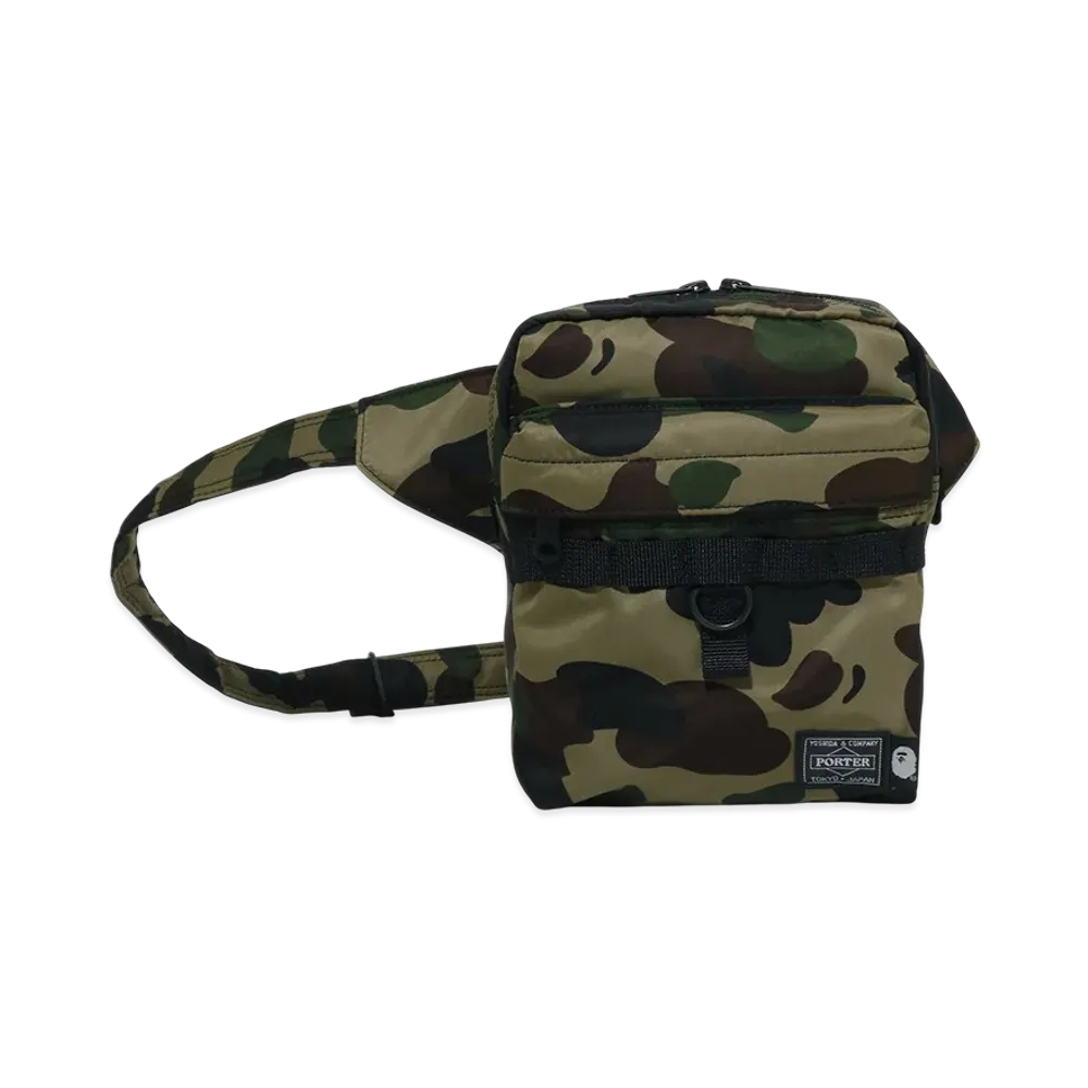A BATHING APE x PORTER 1st Camo Body Bag "Green"