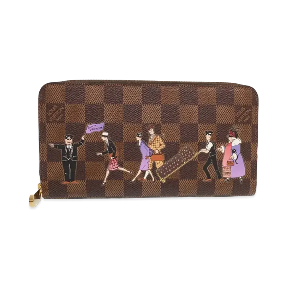 Louis Vuitton Zippy Wallet Damier Ebene "Violet"