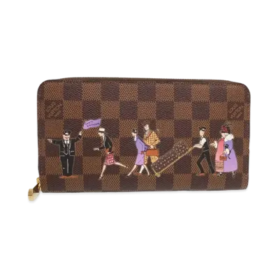 Louis Vuitton Zippy Wallet Damier Ebene "Violet"