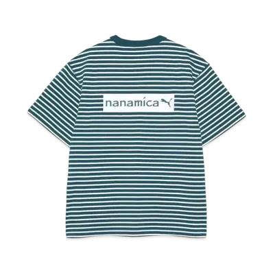 nanamica x PUMA PM-Striped Tee "Varsity Green"