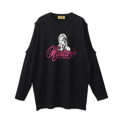 HYSTERIC GLAMOUR Naughty Girl Oversized T-Shirt "Black"
