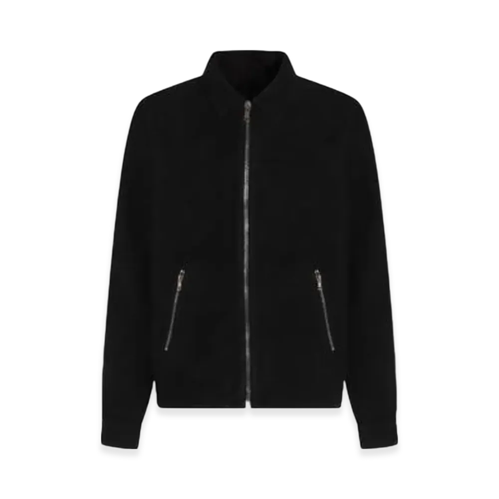 Rick Owens DRKSHDW Porterville Zipfront Jacket in Cotton Moleskin "Black"