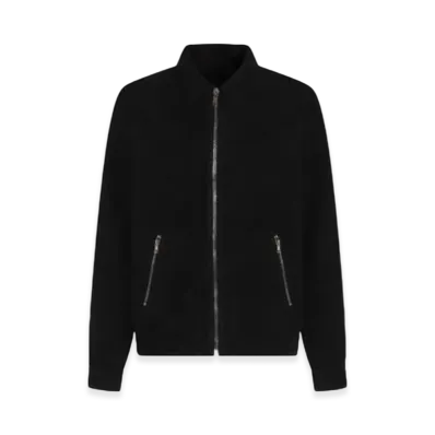 Rick Owens DRKSHDW Porterville Zipfront Jacket in Cotton Moleskin "Black"