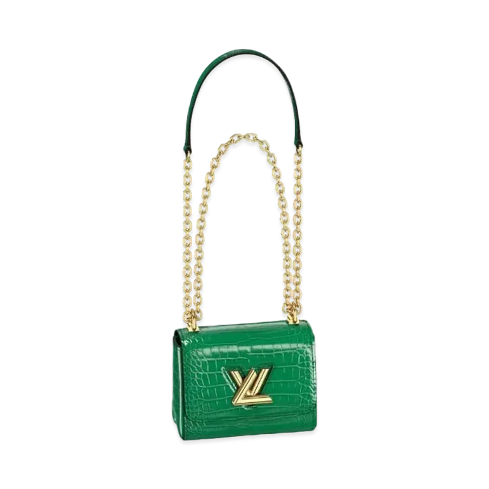 Louis Vuitton Twist Mini Chain Crocodile Brilliant "Emerald"