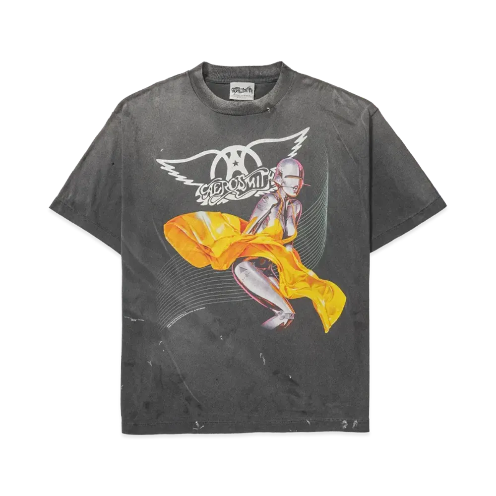 Saint Mxxxxxx x AEROSMITH AS SS T-Shirt "Black"