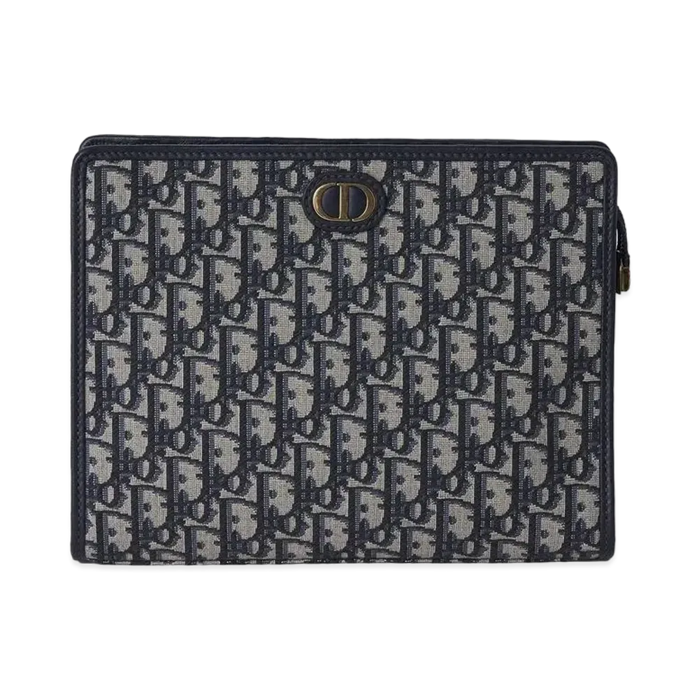 Dior 30 Montaigne Pouch Dior Oblique Jacquard "Blue"