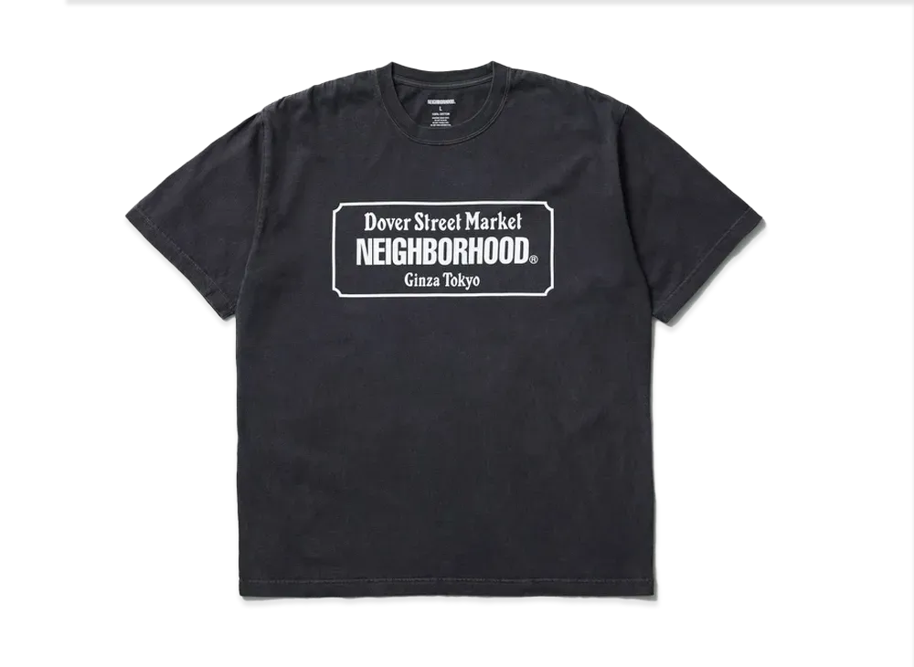 NEIGHBORHOOD x Dover Street Market Ginza Tee "Charcoal"