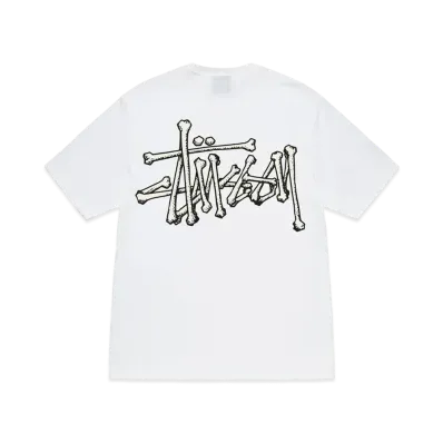 Stussy Bones Stock Tee "White"