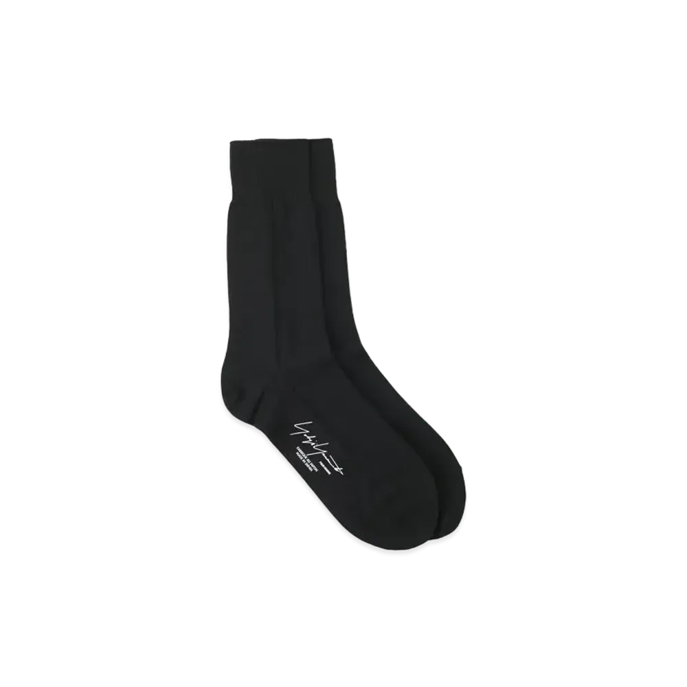 Yohji Yamamoto C/AC/NY Plain Stitch Dot Socks "Black"