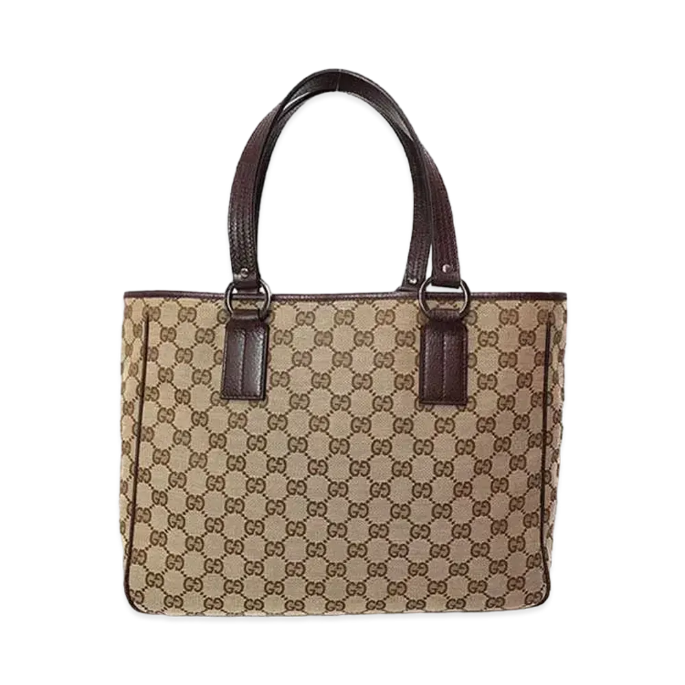 GUCCI GG Canvas Tote Bag "Brown"