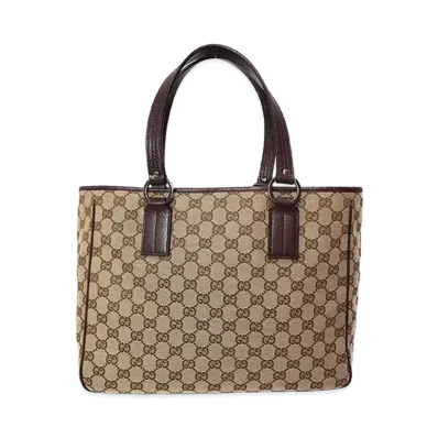 GUCCI GG Canvas Tote Bag "Brown"