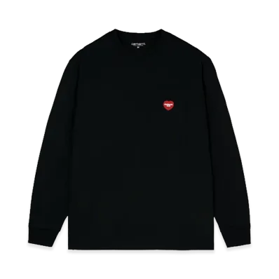 Carhartt WIP L/S WIP Heart Pocket T-shirt "Black"