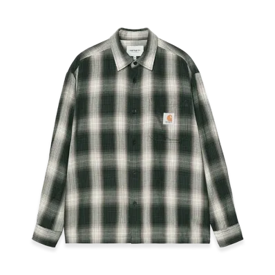 Carhartt WIP L/S Harlin Shirt Harlin Check "Kale Green"