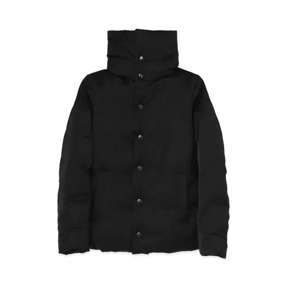 Yohji Yamamoto TWILL DOWN COAT "Black"
