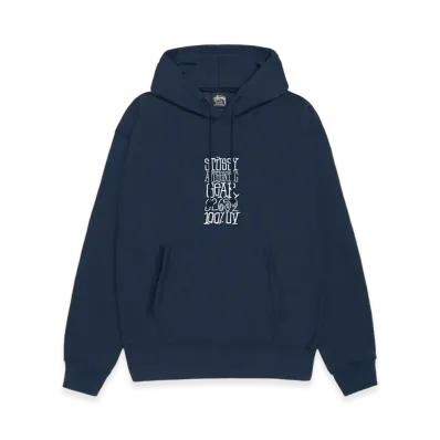 Stussy Authentic Gear Hoodie "Navy"