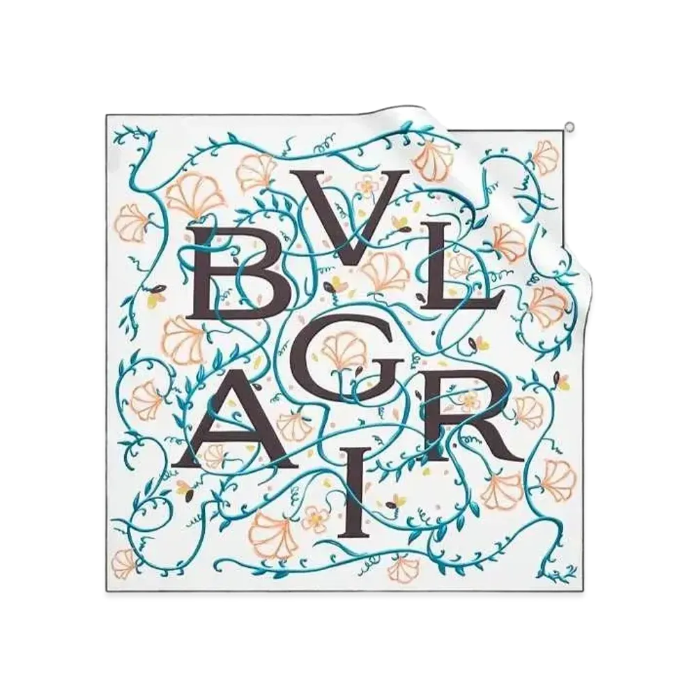 BVLGARI Logomania Scarf "White"