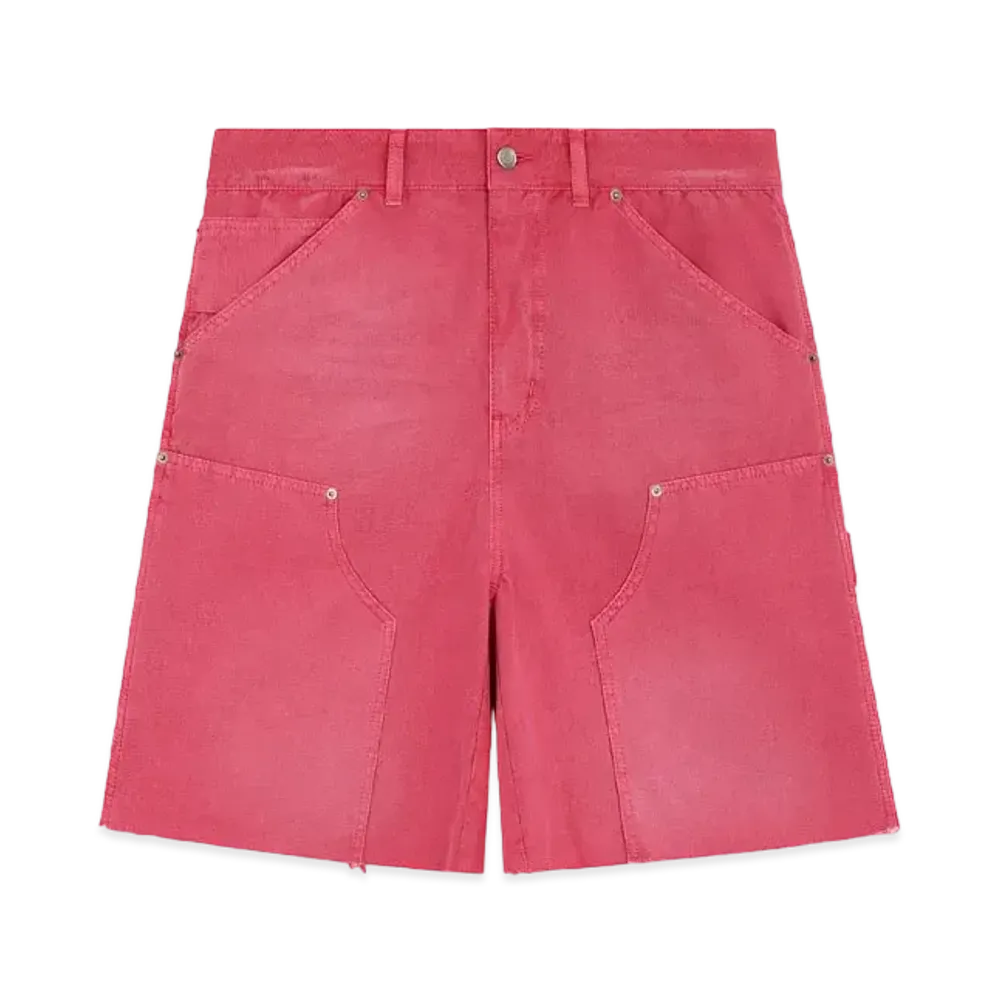 WE11DONE Bermuda Carpenter Pants "Pink"