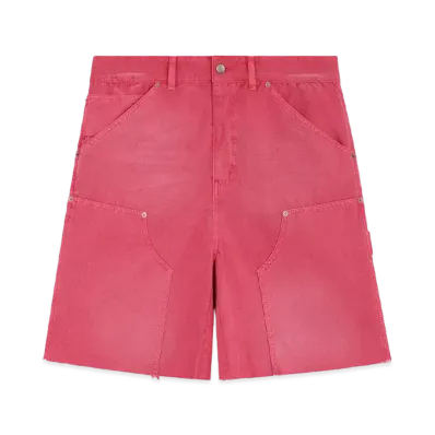 WE11DONE Bermuda Carpenter Pants "Pink"
