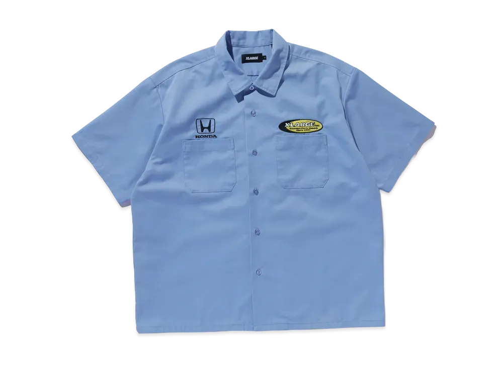 XLARGE x Honda Showoff S/S Work Shirt "Light Blue"