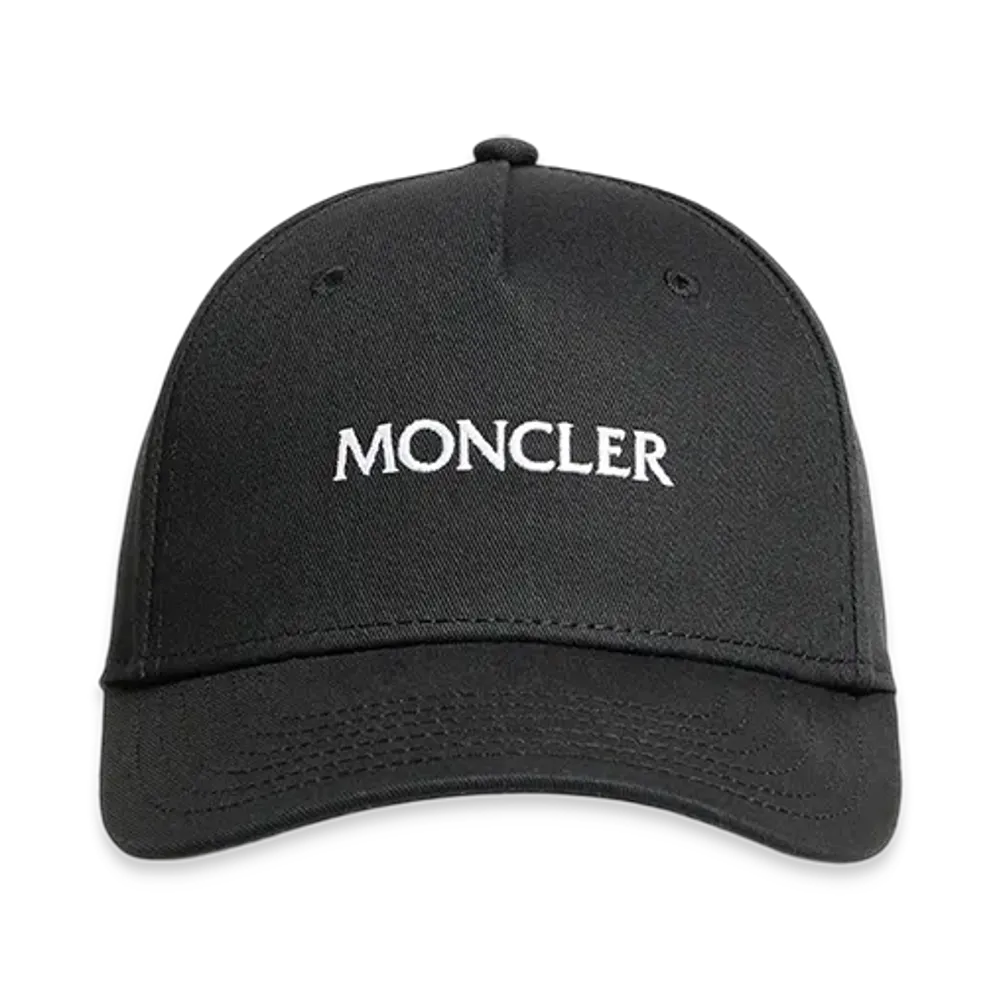 MONCLER Embroidered Logo Gabardine Baseball Cap "Black"