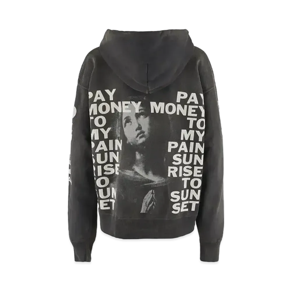 SAINT Mxxxxxx x Pay Money To My Pain 24SS Hoodie Brnd Money "Black"