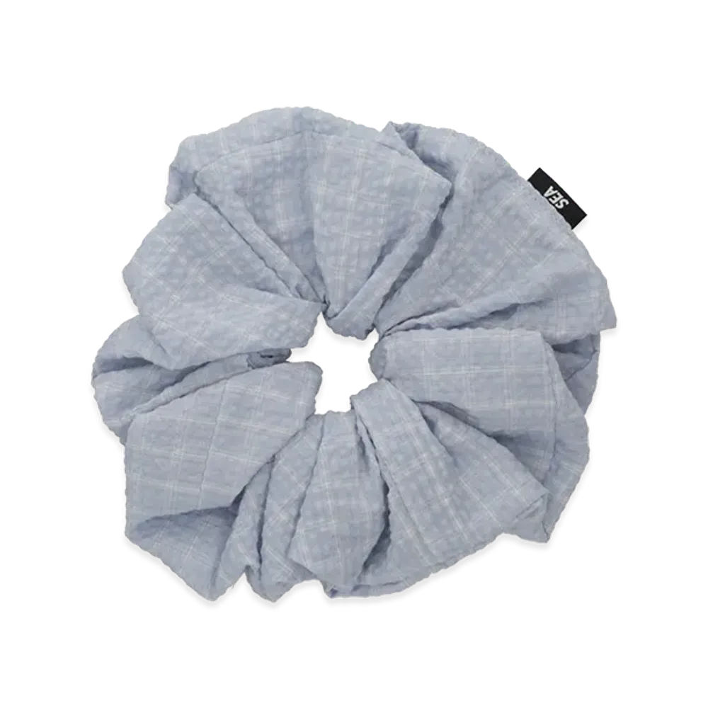 WIND AND SEA Women's Plaid Big Hair Tie "Sax"