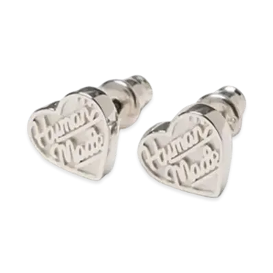 HUMAN MADE Heart Silver Earrings "Silver"