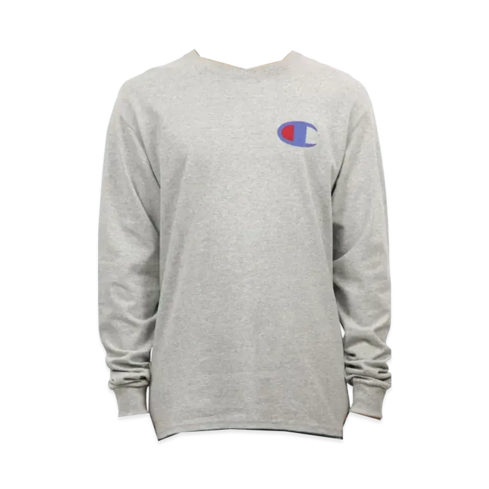 Champion Cotton Long Sleeve Tee "Grey"