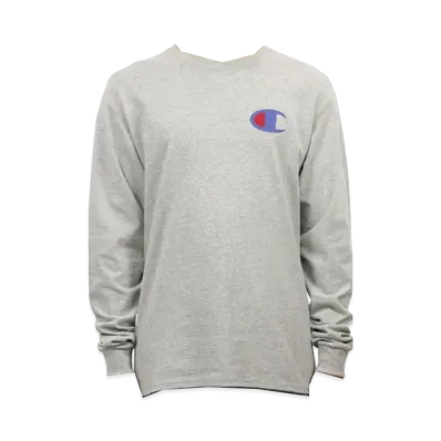 Champion Cotton Long Sleeve Tee "Grey"