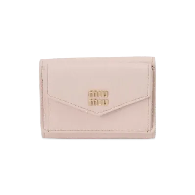 MIU MIU Trifold Wallet "Gemma Pink"