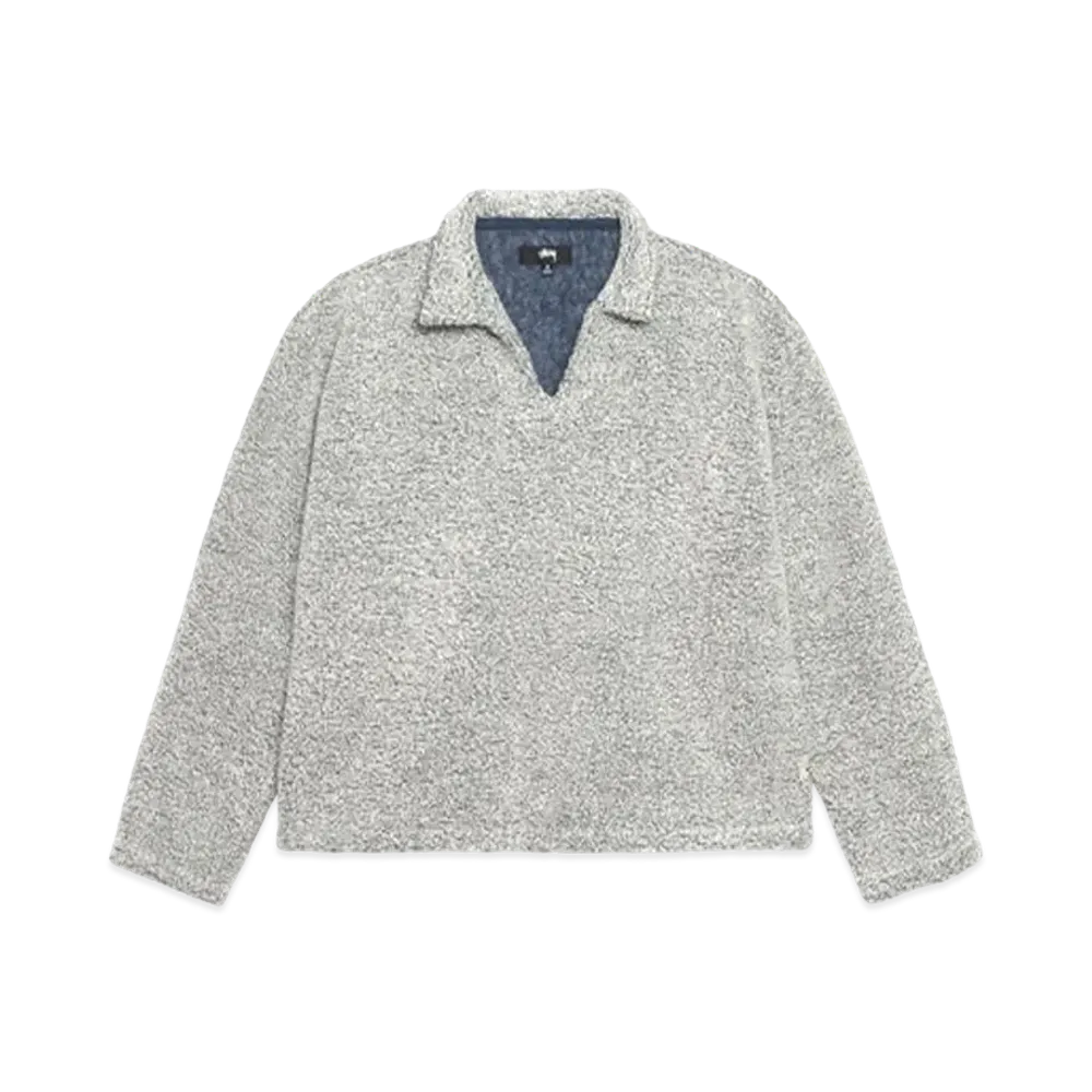 Stussy Wool Blend Sherpa Pullover "Cloud"