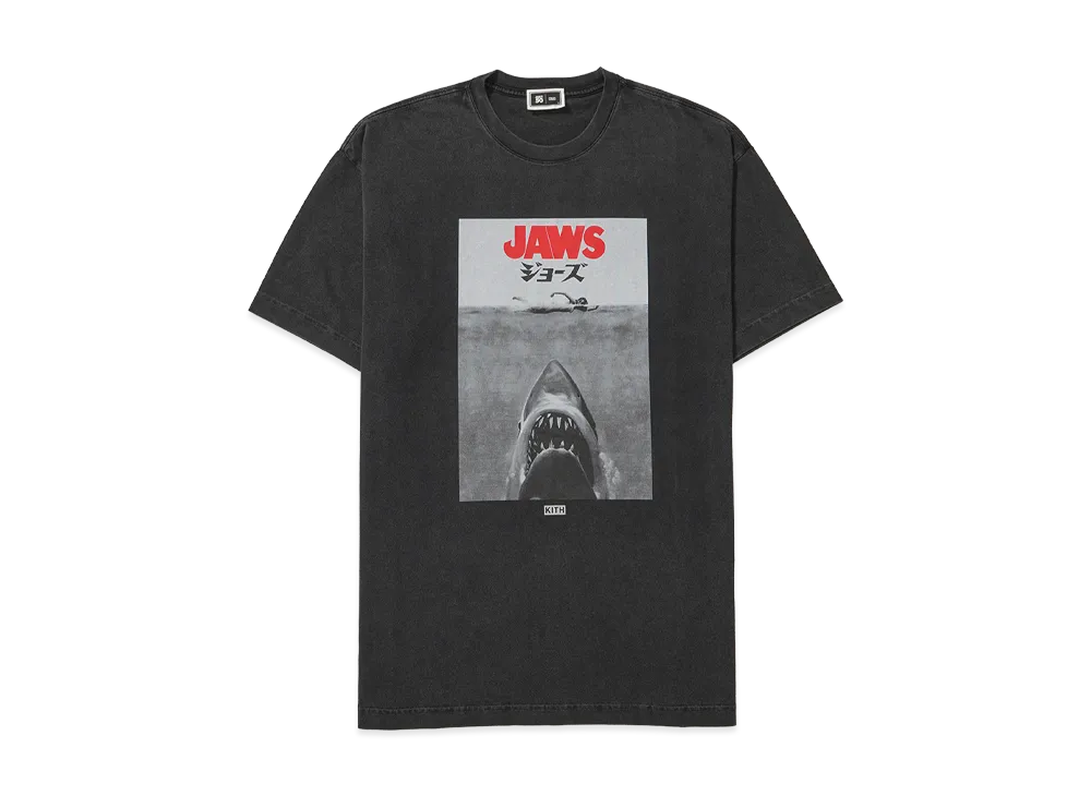 Kith x JAWS Japanese Poster Vintage Tee "Black"