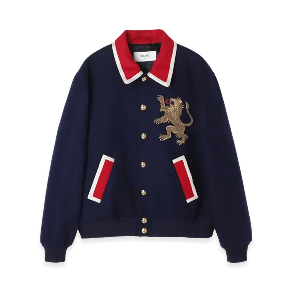 CELINE Teddy Tresse Patch Lion "Royalblue"