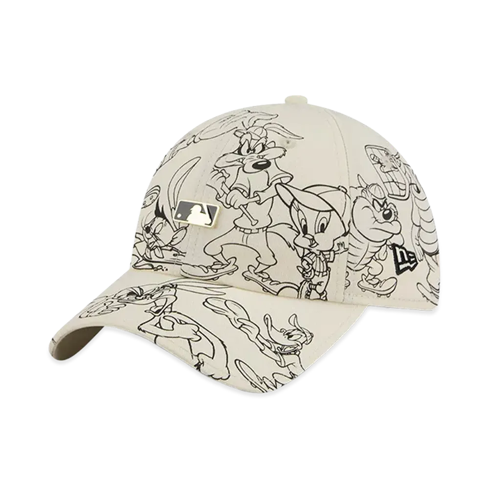 NEW ERA x Looney Tunes x MLB Casual Classic Metal Logo "Chrome White"