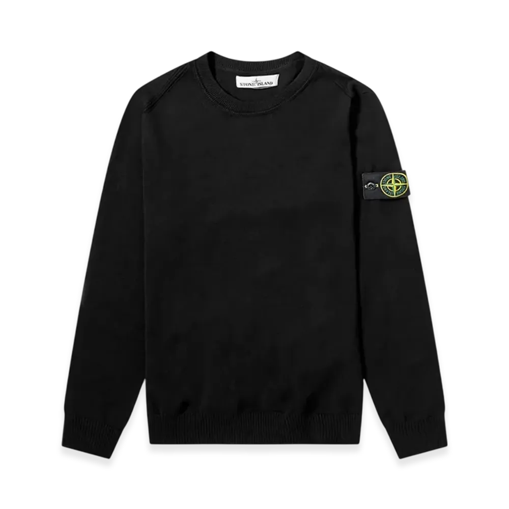 Stone Island 510B2 Soft Cotton Crewneck Knit - 20SS "Black"