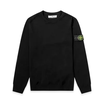 Stone Island 510B2 Soft Cotton Crewneck Knit - 20SS "Black"