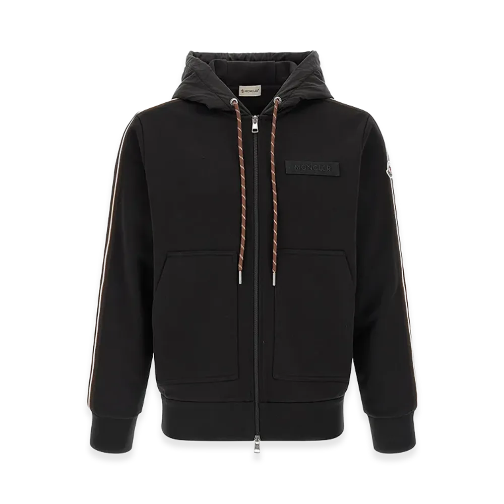 MONCLER Cotton Hoodie "Black"