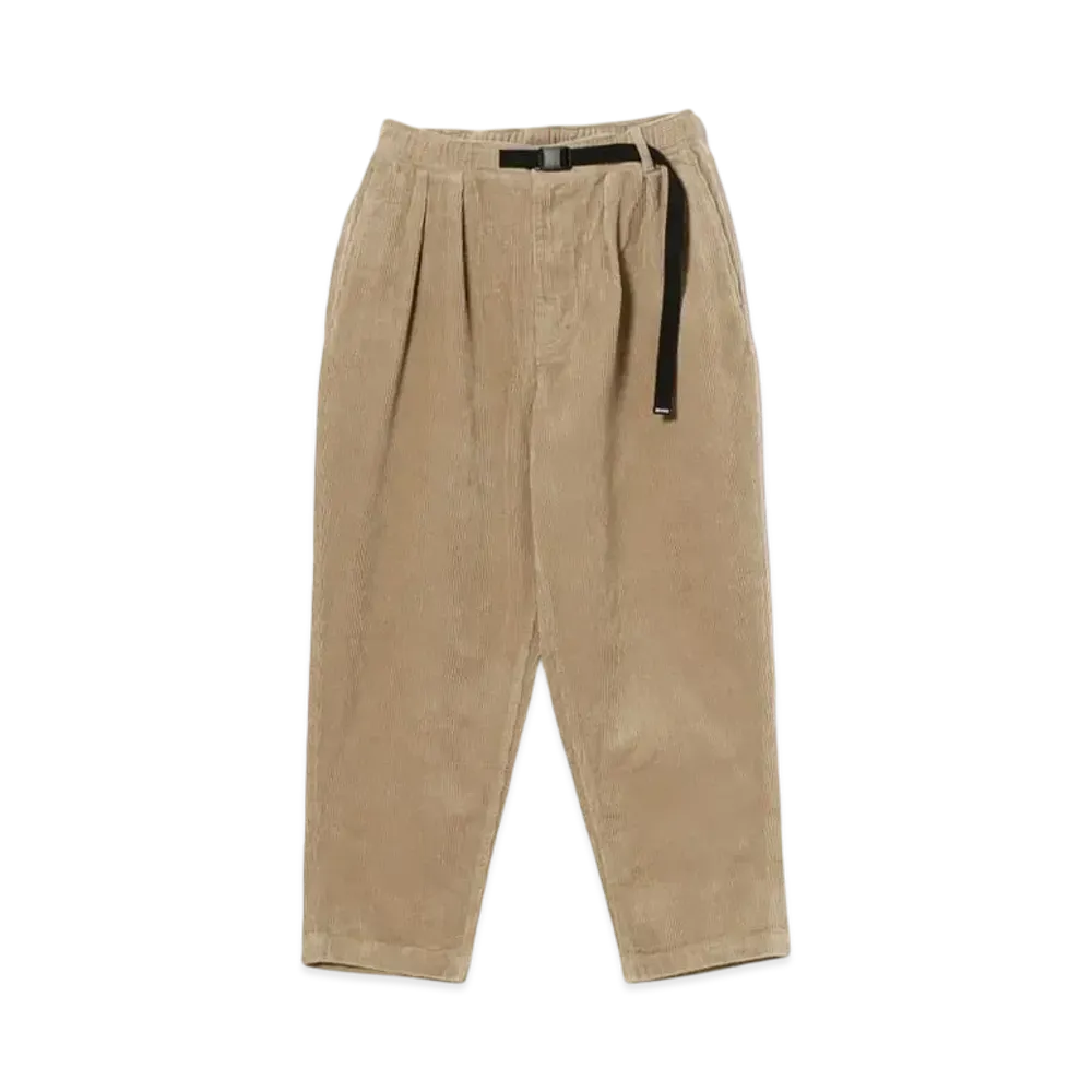 BEAMS Corduroy Baggy Tapered Easy Pants "Beige"