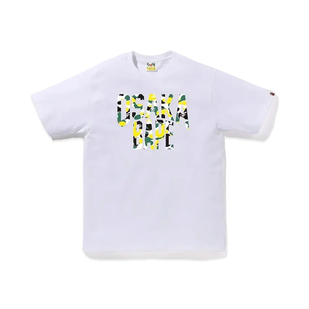 A BATHING APE Bape Store Osaka NYC Logo Tee "White"