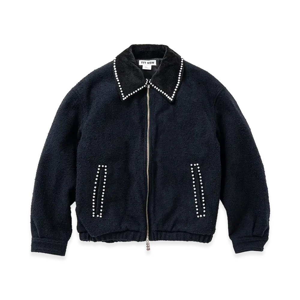 TTT MSW Big Collar Work Jacket W/ Bijou "Black"