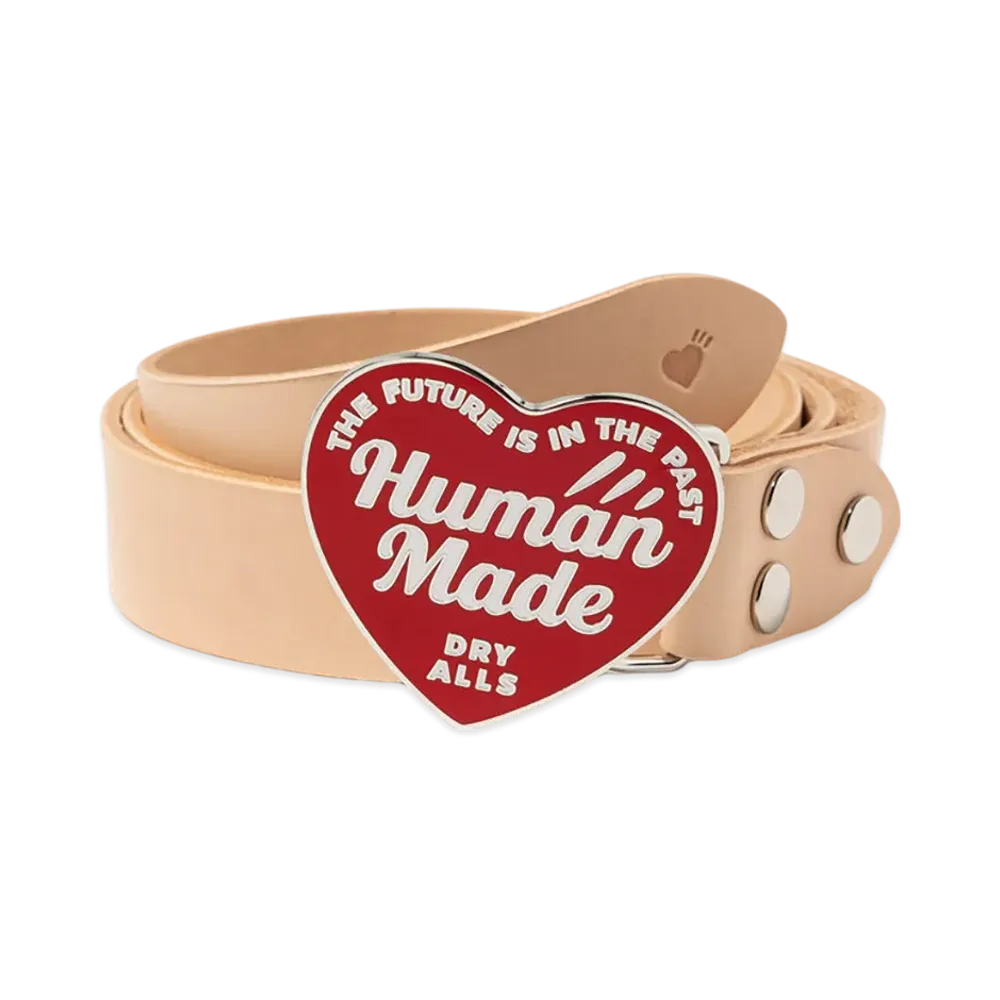 HUMAN MADE Heart Leather Belt "Red"